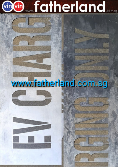 Aluminium Stencil EV CHARGER LARGE