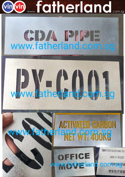 Zinc Stencil Custom cut