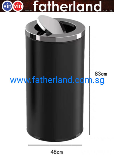 Black Bin with Top Flip Opening 4080SH