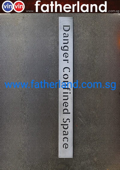 Aluminium Stencil Caution Low Headroom