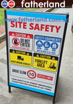 vinvin A Frame Double Sided Stand ( PVC OUTDOOR BOARD WITH OUTDOOR PRINT WITH ARTWORK AND UV MATT LAMINATION  ) HG Series
