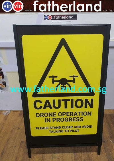 vinvin A Frame Double Sided A Stand Super Large ( PVC OUTDOOR BOARD WITH OUTDOOR PRINT AND UV MATT LAMINATION  )