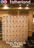 Photo Booth Backdrop 2.4 x 2.4 meter (White Background )