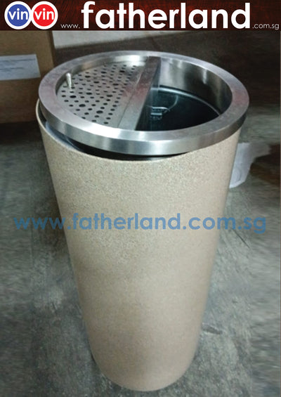Beige Sandstone with SL Liner & Hat Cover Half Ash Tray