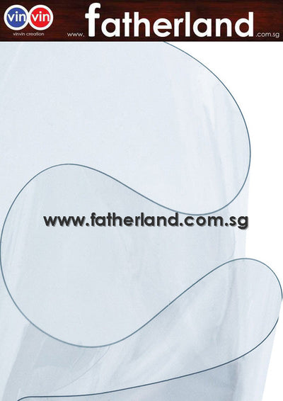 Clear Transparent PVC Canvas 1.37 x 50m x 0.3mm