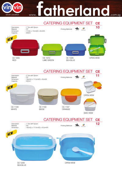 CATERING EQUIPMENT SET VINVIN CREATION CATALOG 101