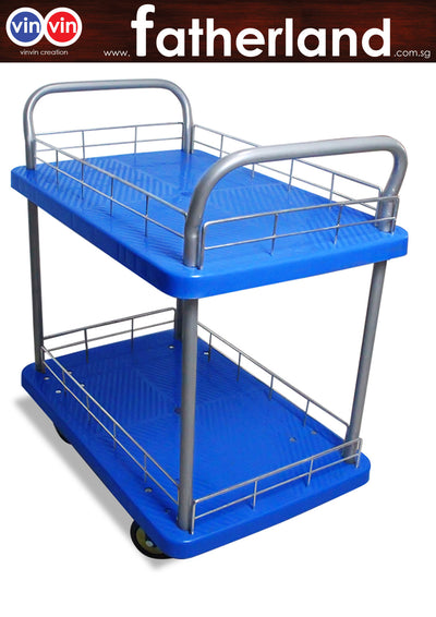 VINVIN 2TIER NET TROLLEY 600X900MM (300KG )