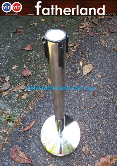 Queue Pole stand Stainless Steel with Red Belt (  CV19 series 3 )