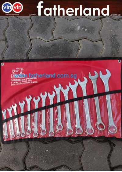 COMBINATION SPANNER SET  8-24MM ( INDIA )