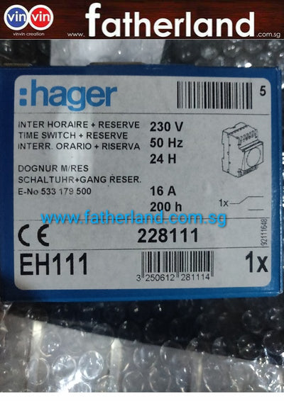 HAGER EH111 TIMER C/W POWER REVERSE