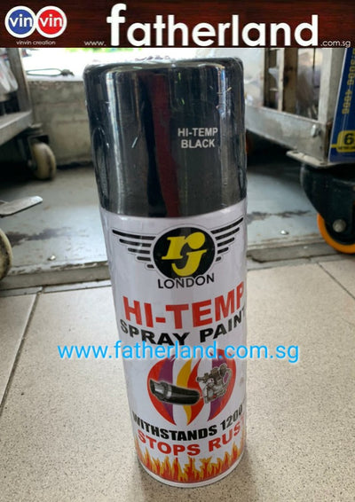 RJ HI-TEMP SPRAY PAINT BLACK