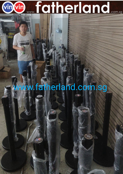 Queue Pole stand Black Econmoy