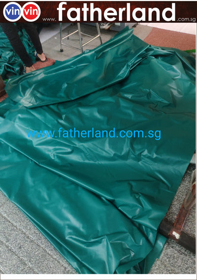 PVC Green Canvas With Eyelet