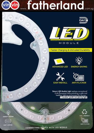 Daiyo 24W LED Circular Replacement Magnetic Base Ceiling Panel (Day Light) LM-172