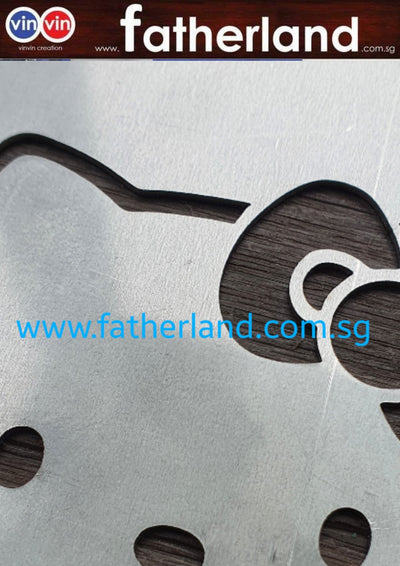 Cappuccino Stencil Stainless Steel Custom cut