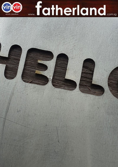 Cappuccino Stencil Stainless Steel Custom cut