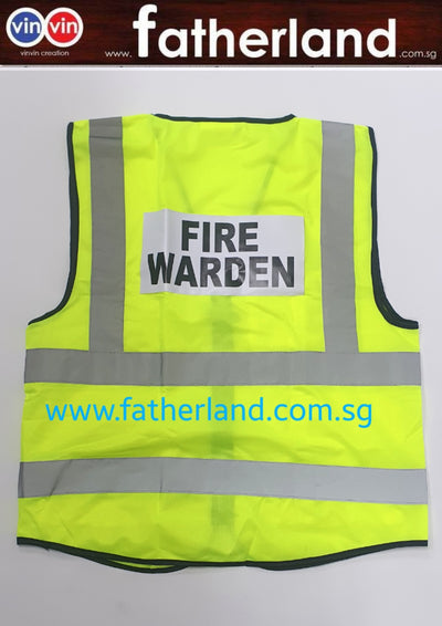 Safety Reflective Vest with logo Prinitng Yellow ( CUSTOM MADE )