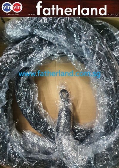 Queue pole Black Rope with Black Capping