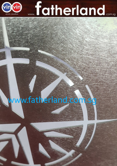 Aluminium Stencil with special custom logo