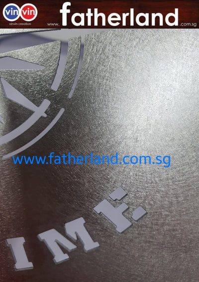 Aluminium Stencil with special custom logo