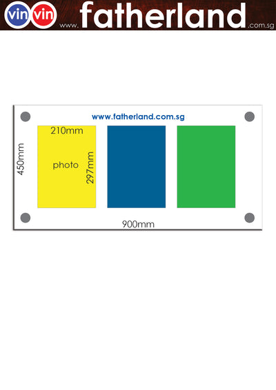 ACRYLIC FRAME (SANDWICH) WITH STUD