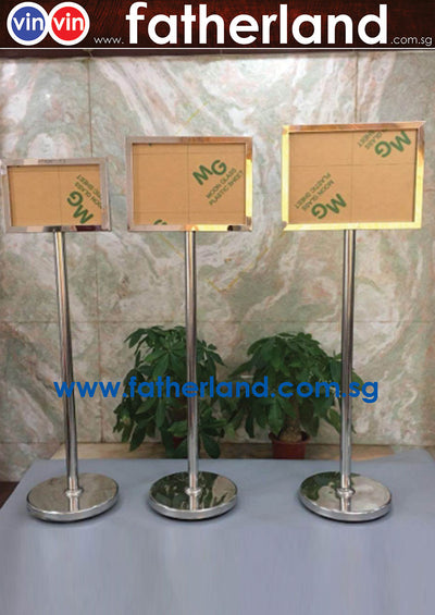 Queue-Sign Stand (Portrait or Landscape) - A3 Size CV19