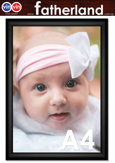 ALUMINIUM SNAP FRAME  A4 ( BLACK )