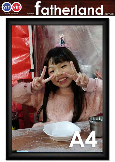 ALUMINIUM SNAP FRAME A4 ( BLACK )