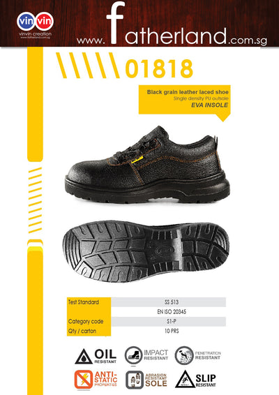 D&D Safety Shoes 1818 (Black)