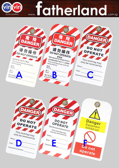DANGER Do Not Operate Energy Source Lockout Tagout Tags ( DESIGN 1 )