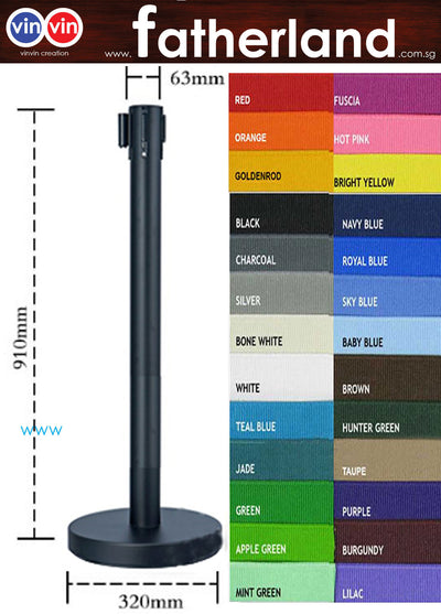 Queue Pole stand Black Econmoy