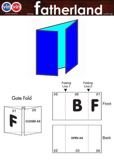 GATE FOLD 2 PANEL PRINTING