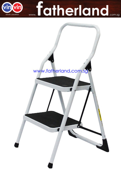 OFFICE AND HOUSEHOLD STEEL LADDER WITH HANDLE 2 STEPS