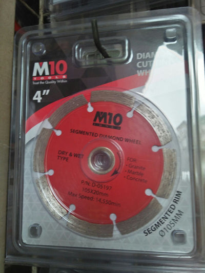 M10 DIAMOND WHEEL 4 " DRY