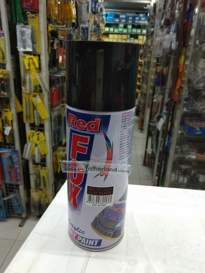 FOX SPRAY PAINT  P4 FLAT BLACK