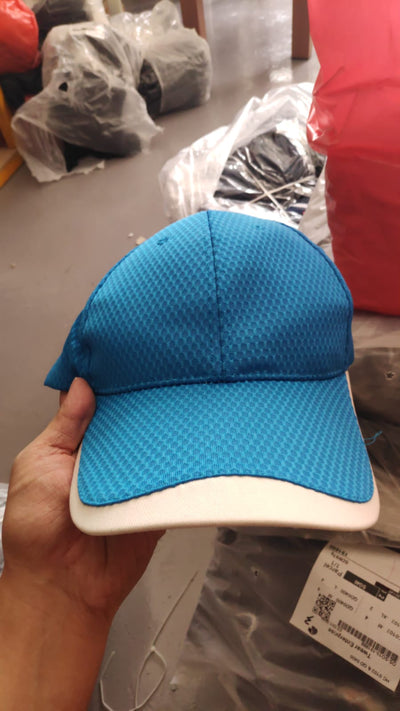 Blue caps with with tips