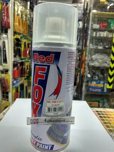 FOX SPRAY PAINT 190 CLEAR ( ACRYLIC )