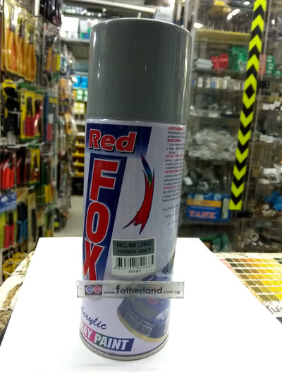 Red Fox Spray Paint 68 Prime Grey