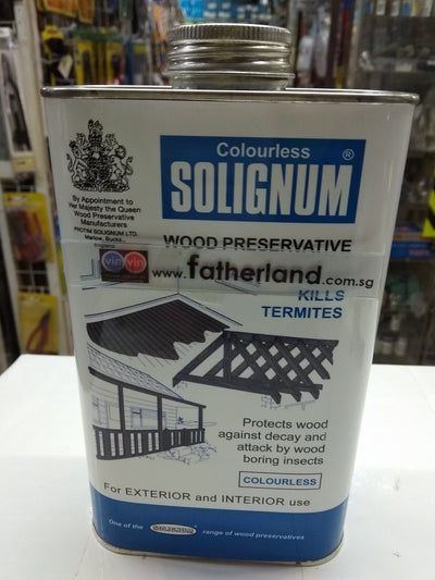 SOLIGNUM WOOD PRESERVATIVE CLEAR 1LIT ( KILLS TERMITES )