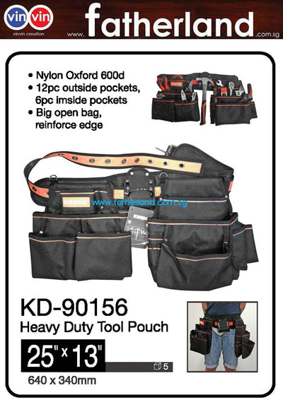 Kendo Heavy Duty Tool Pouch KD 90156