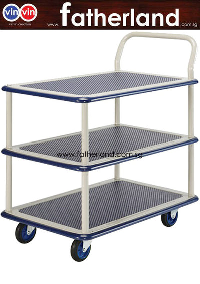 PRESTAR 3TIER TROLLEY 740x480mm 150KG NB115 1HANDLE