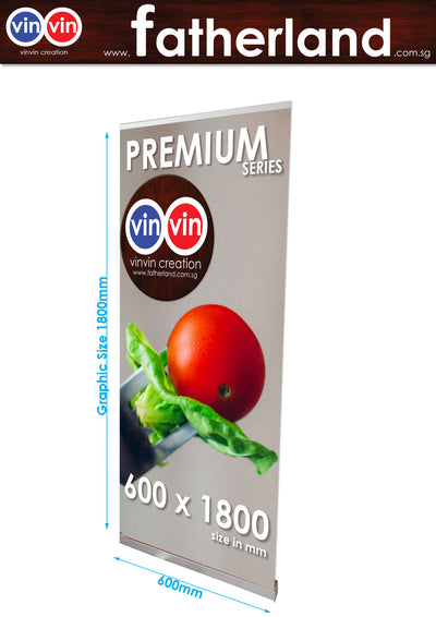 Pull Up Stands 600 x 1800mm ( Silver Premium Series )