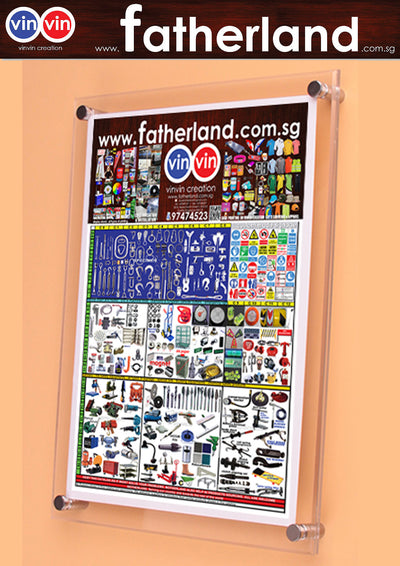 ACRYLIC FRAME (SANDWICH) WITH STUD