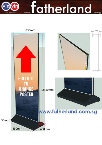 Airport Stand with interchangeable 5mm board  ( vinvin creation series )