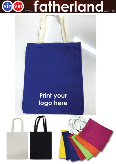 Canvas cotton tote shopping shoulder bag  (Navy Blue )