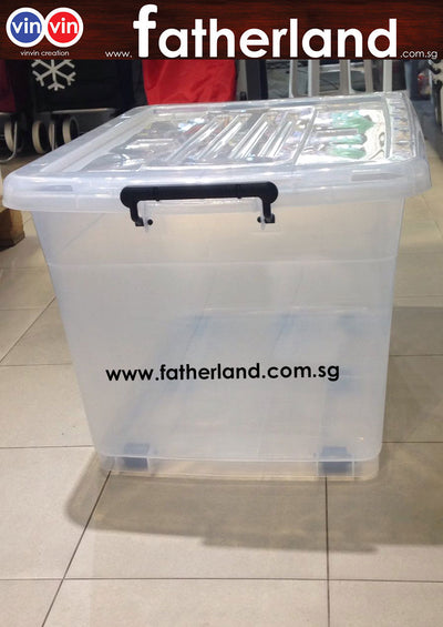 vinvin Storage Box With Wheels 52L x 70W x 43Hcm.