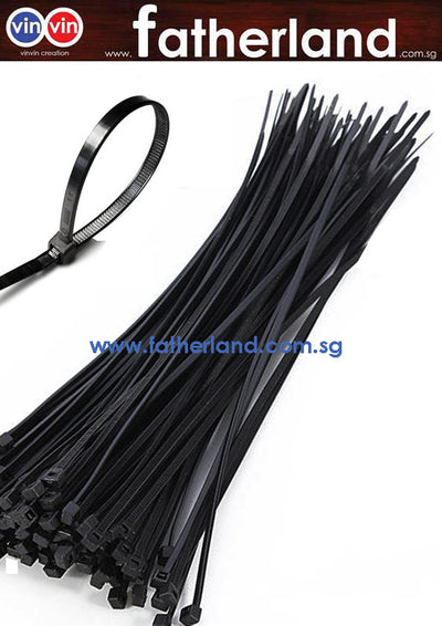 Cable Tie  370 x 4.8mm ( 100Pcs /Pkt )  Black Colour