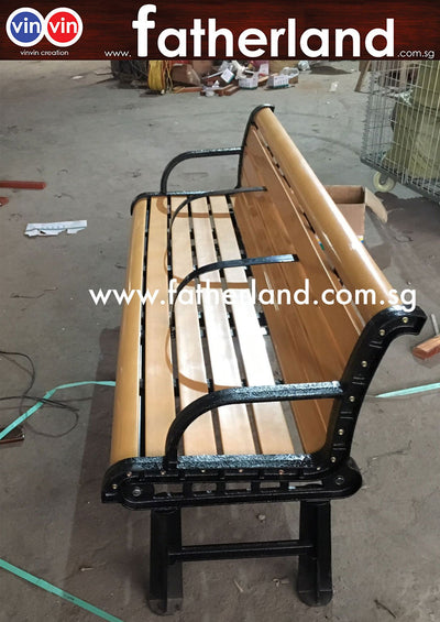 OUTDOOR PARK BENCH MODEL VIN-08PW  Synthetic imitation Fibre Plastic wood