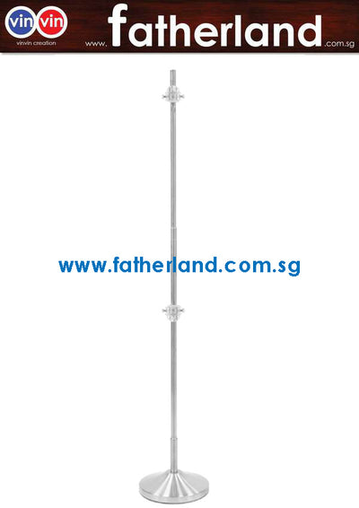 CLIP POLE STAINLESS STEEL ( Adjustable )