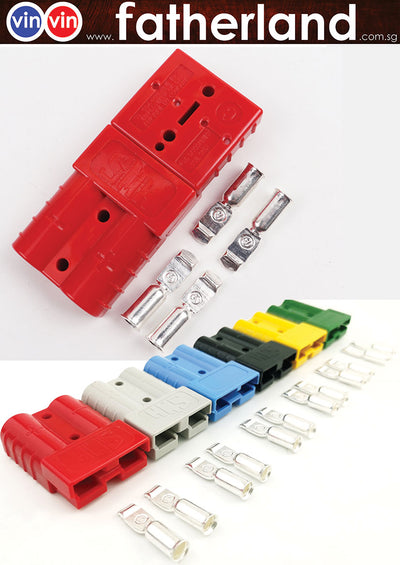 Anderson Power Products 2 Way Battery Connector, Cable Mount 120A